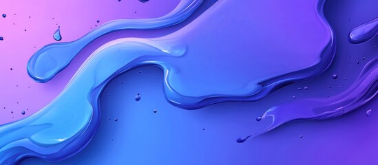 Fototapeta premium Abstract Blue Liquid Swirls with Gradient Background