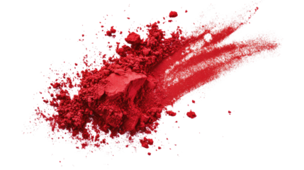 pile of powder on transparent background