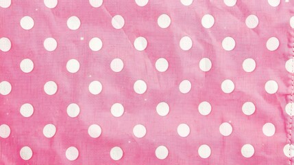 Pretty Pink Polka Dot Texture Background: A Delightful and Feminine Vision. Admire the Charm and Playfulness