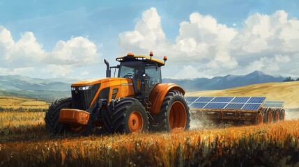 Fototapeta premium Agricultural machinery 