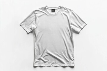 Naklejka premium White Tshirt Mockup Isolated created with Generative AI