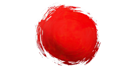 circle brush stroke on transparent background