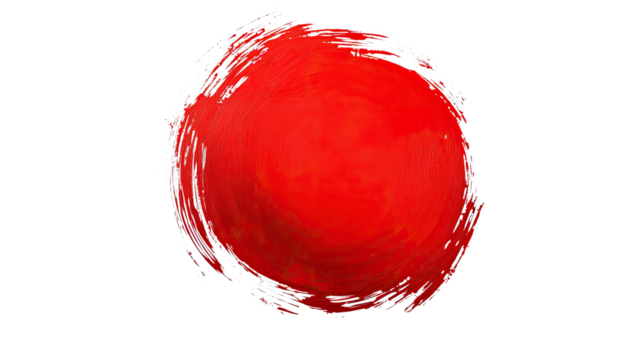 circle brush stroke on transparent background