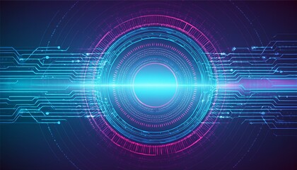 Vector wave lines flowing dynamic in blue pink colors isolated on black background for concept of AI technology, digital, communication, science, music.