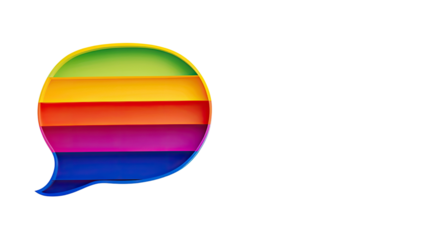 speech bubble on transparent background