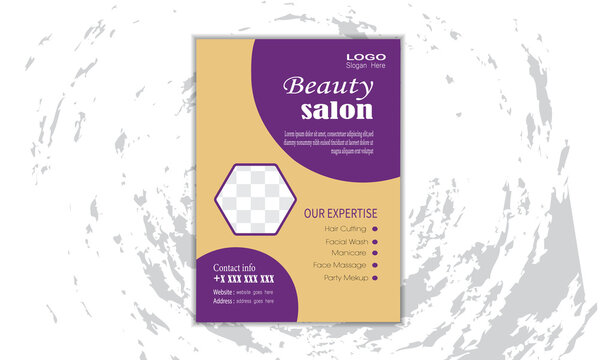 beauty salon flyer design corporate 