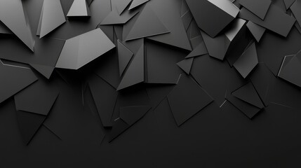 Textured black paper background with visible grain and shadows for elegant, modern presentations