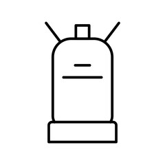 Obraz premium gas cylinder line icon