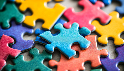 Fototapeta premium jigsaw puzzle pieces