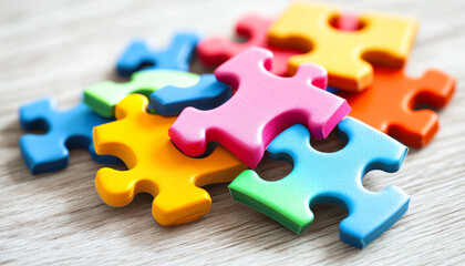 Fototapeta premium jigsaw puzzle pieces