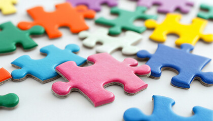 Fototapeta premium jigsaw puzzle pieces