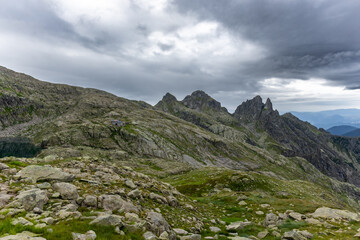 Mountain hut in the dolimites, Italy