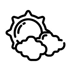little clouds Line Icon
