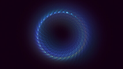 3D manual rendering abstract round light background. Its not AI Generatd illustration.