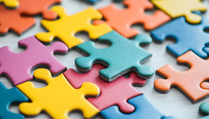 Fototapeta premium jigsaw puzzle pieces