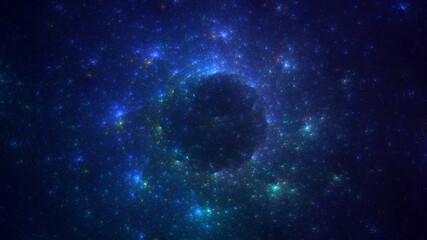 3D manual rendering abstract round light background. Its not AI Generatd illustration.