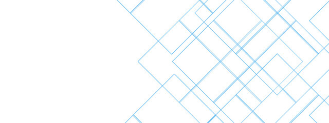 White minimal blue line design. baseness technology and communication concept Design Decoration. white and Blue geometric banner pattern background.
