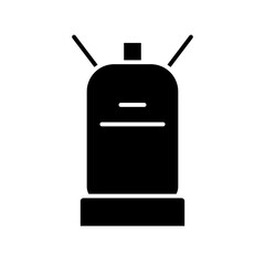 Obraz premium gas cylinder glyph icon