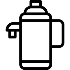 Vector Icon Thermo, Flask, Liquid, Food And Restaurant, Beverage