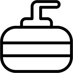Vector Icon Curling, Curl, Sports And Competition, Winter Sport, Bowls
