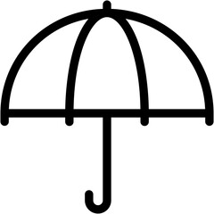 Vector Icon Umbrella, Tools And Utensils, Protection, Rain, Weather