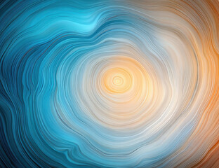 A swirling pattern of light and dark blue colors, resembling the inside view of an agate stone with a golden center. Created with Ai