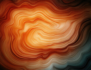 A warm, swirling gradient background with rich orange and brown tones, evoking the beauty of nature's landscapes. Created with Ai