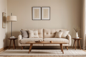 Photo interior luxury modern room design 3d illustration