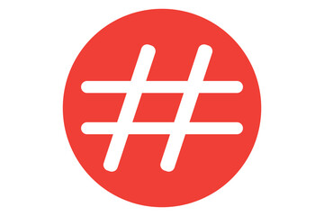 Obraz premium Hashtag icon. Hashtag symbol. Social Media icon. Vector illustration