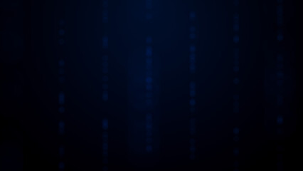 A dark background featuring soft vertical lines of glowing blue bokeh dots, creating a serene and futuristic curtain effect ideal for digital art or presentations.
