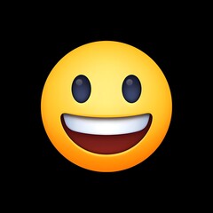 Fototapeta premium Grinning Face Emoji 
