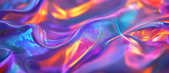 Fototapeta premium Abstract Holographic Background with Vibrant Colors