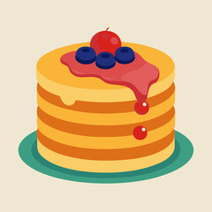 A Stack of Fluffy Kittens Curled Up Together in a Playful Pile Vector Illustration
