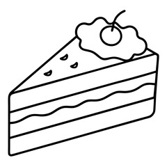 A Slice of Layered Delight Vector Illustration Capturing the Beauty of Nature
