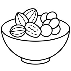 Explore the Diversity of Almonds through Stunning Vector Illustrations of Nuts
