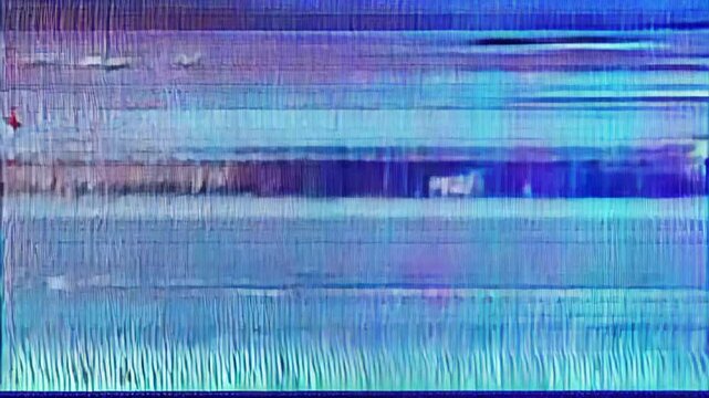  Abstract digital art  Signal disruption glitchy elegance
