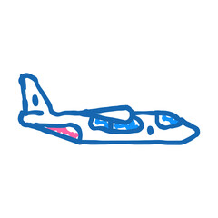 cargo plane airplane aircraft doodle icon sketch vector. cargo plane airplane aircraft sign. isolated symbol illustration