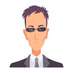 Detective board photo. Avatar for crime accident investigation or evidence board. Symbol for cops crime investigation plan, board photo. Vector cartoon illustration isolated on white background