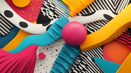 Abstract 3d render, background design, modern illustration.