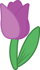 This is a Tulip flower with four color (red, pink, blue and purple), can make an icon for everything  too.