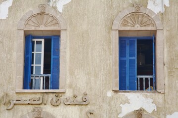 Fototapeta premium window with shutters