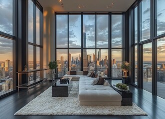 Obraz premium Cityscape Penthouse View.