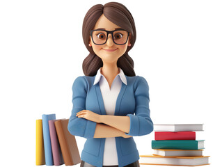 teacher isolsted white background