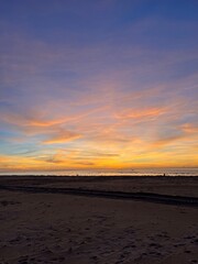 sunset on the beach