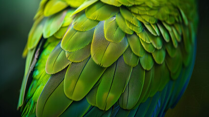 Obraz premium green and yellow macaw.