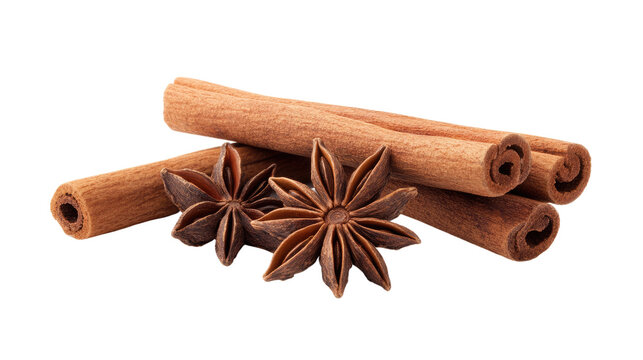 cinnamon stick on a transparent background