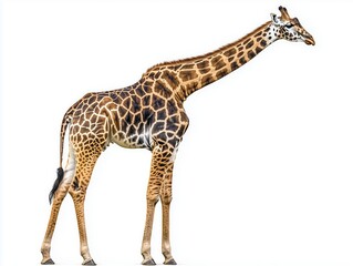 Obraz premium Majestic Giraffe Standing Tall with Long Neck