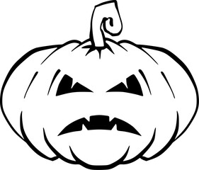 Pumpkin - squash for Halloween or Thanksgiving flat icon