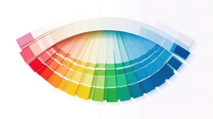 Obraz premium Color Guide Samples Featuring a Collection of Modern Color Palettes, Including Shades and Tones for Design Projects. Ideal for Graphic Design, Branding, and Creative Work