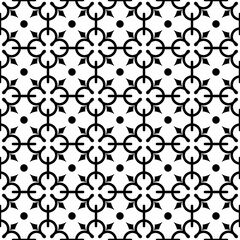 Seamless vintage curved pattern on white background.